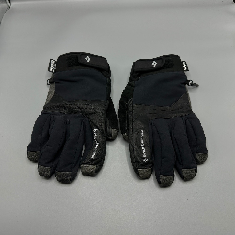 Black Diamond BD.dry Thinsulate 40g Waterproof Winter Gloves Mens Black Grey